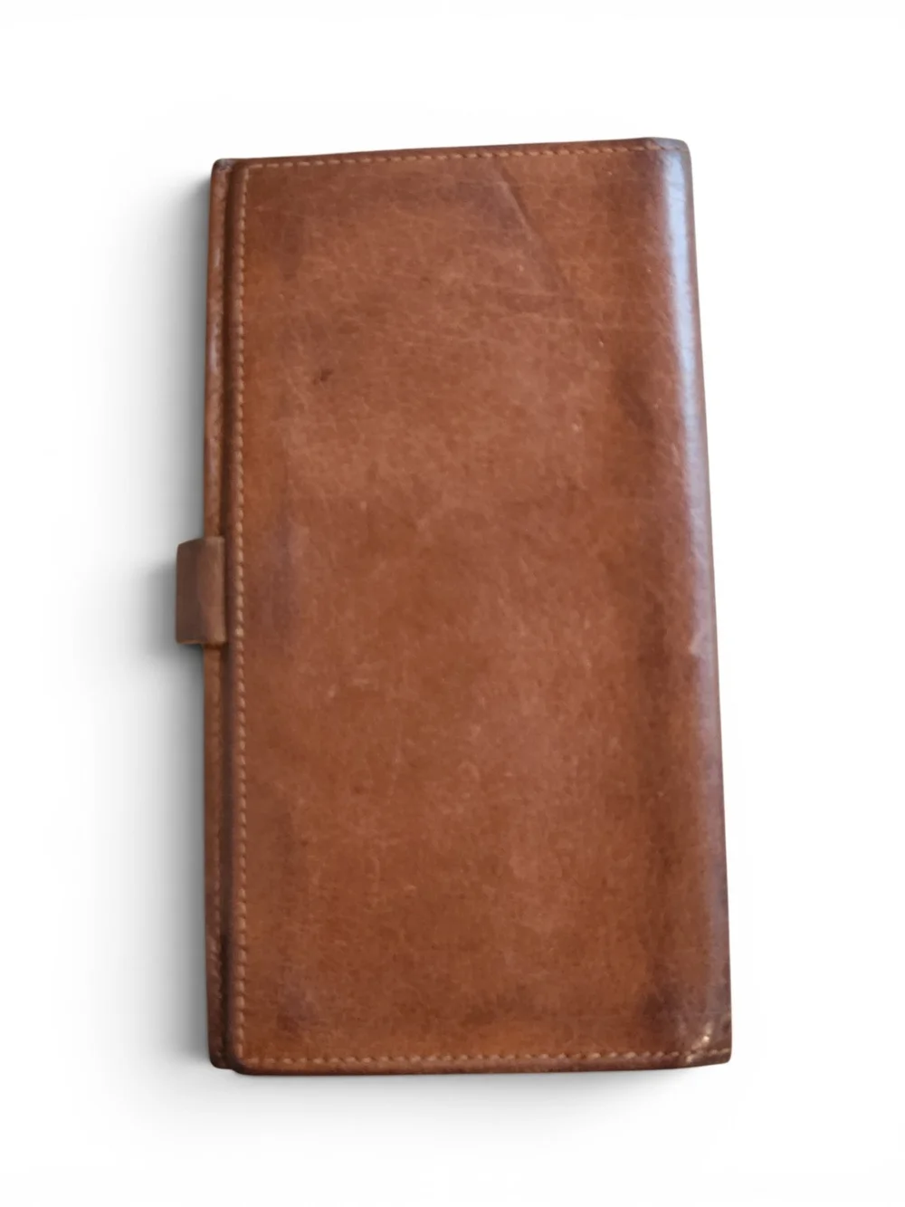 Vintage Coach Brown Leather Long Wallet Checkbook Notebook